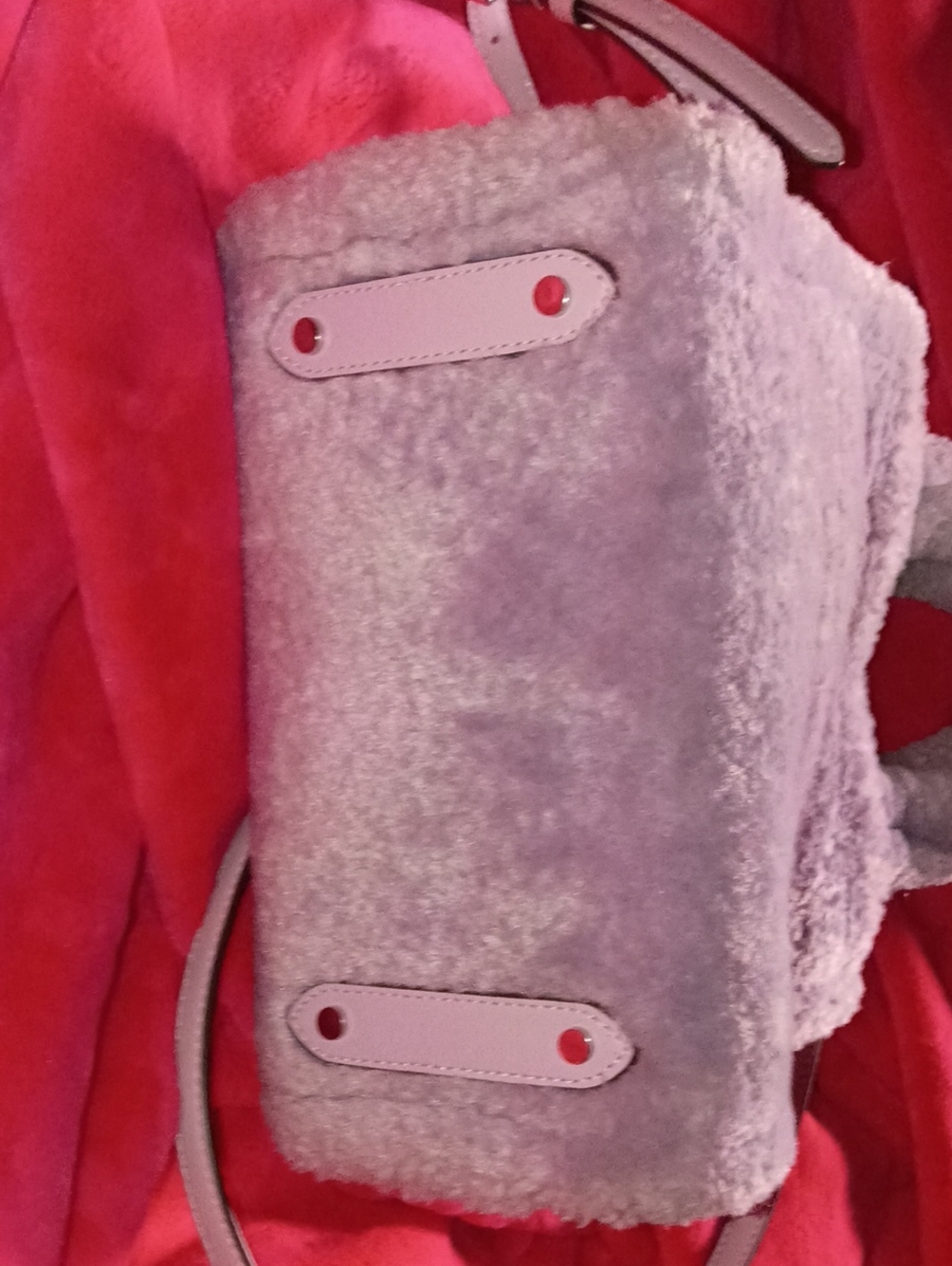 kate spade Lavender Faux-Shearling Mini Tote - Picture 3 of 6